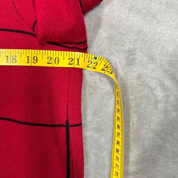 Talbots Sweater Women's XL Petite Red Open Front Cardigan 100% Merino Wool - Picture 10 of 12